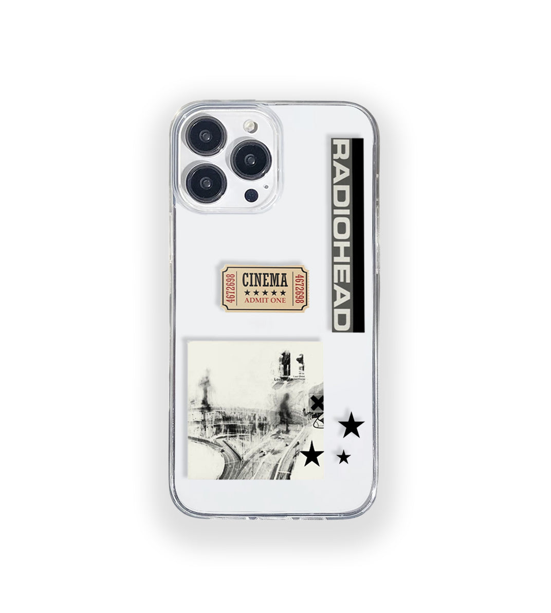 Radiohead Cinema Aesthetic Silicone Clear Case