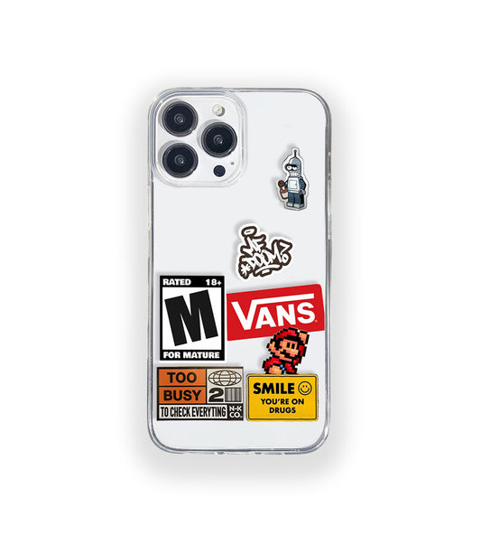 Rated R Aesthetic Silicone Clear Case