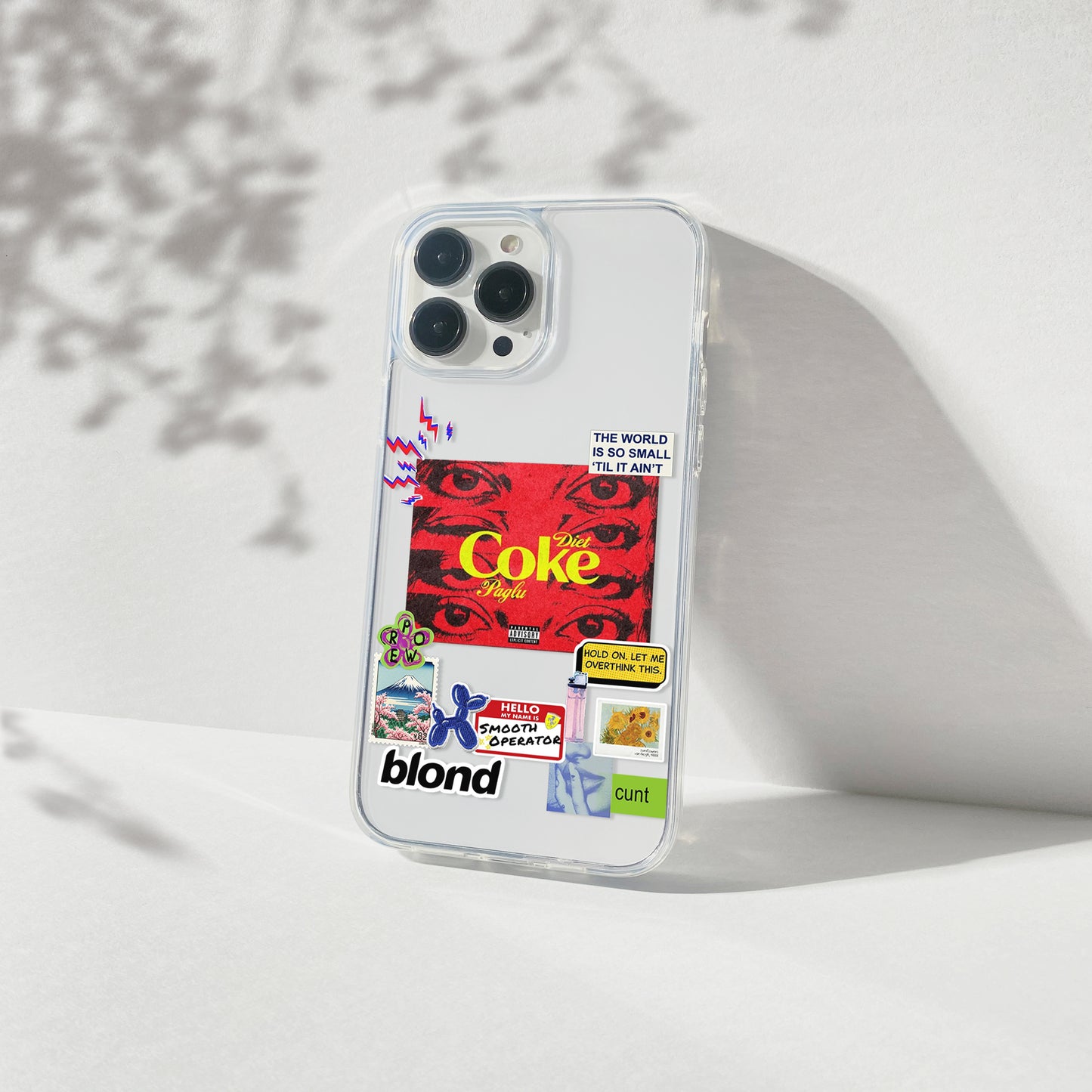 Red Noise Aesthetic Silicone Clear Case