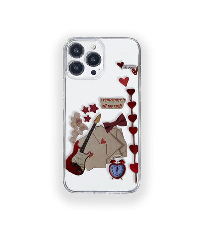 Rememberance Vintage Aesthetic Silicone Clear Case