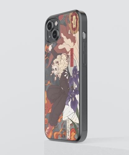 Rengoku Art Anime Glass Phone Case Cover