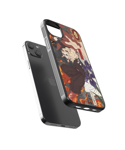 Rengoku Art Anime Glass Phone Case Cover