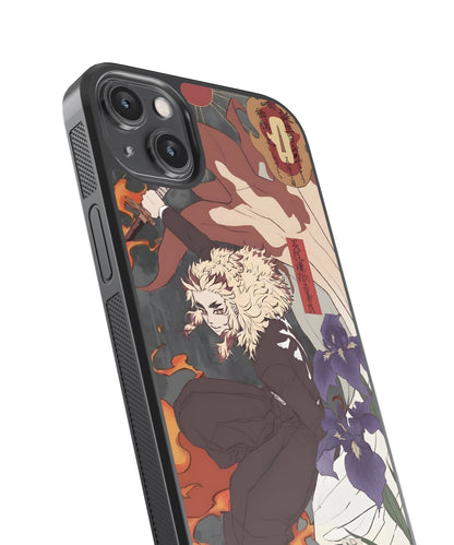 Rengoku Art Anime Glass Phone Case Cover