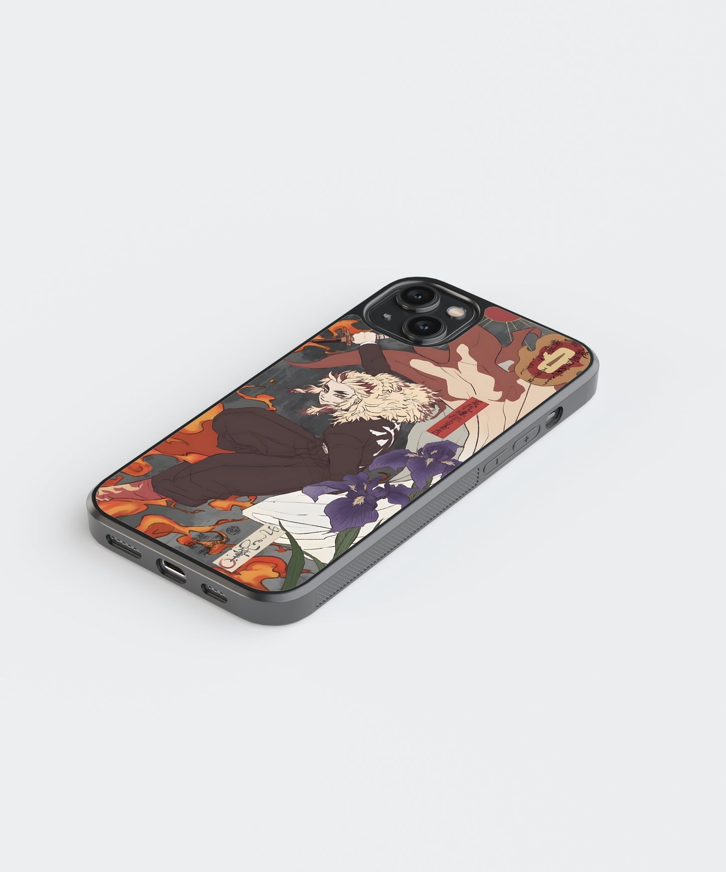 Rengoku Art Anime Glass Phone Case Cover