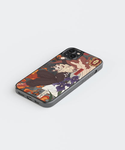 Rengoku Art Anime Glass Phone Case Cover