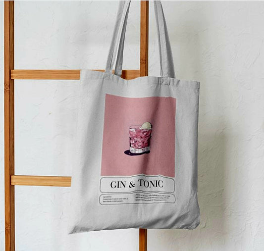 Gin & Tonic Abstract Tote Bag - Aesthetic Phone Cases - Culltique