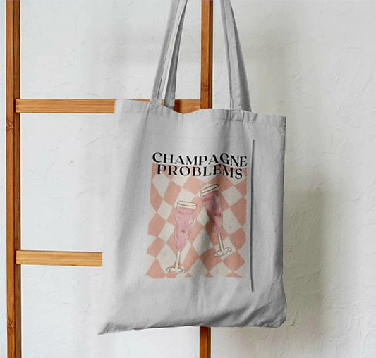 Champagne Problems Abstract Tote Bag - Aesthetic Phone Cases - Culltique