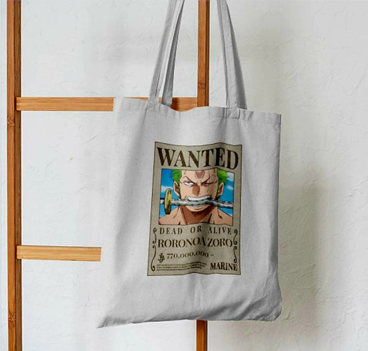 One Piece Roronoa Zoro Bounty Tote Bag - Aesthetic Phone Cases - Culltique