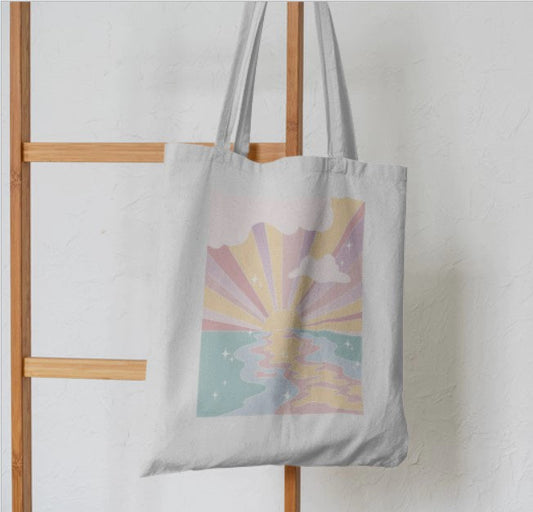 Sunbeam Radiance Tote Bag - Aesthetic Tote Bags - Habit Tote