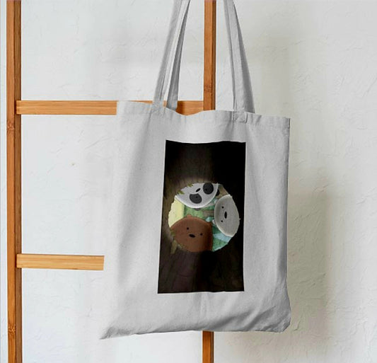 Into the Abyss Bear Trio Tote Bag - Aesthetic Phone Cases - Culltique