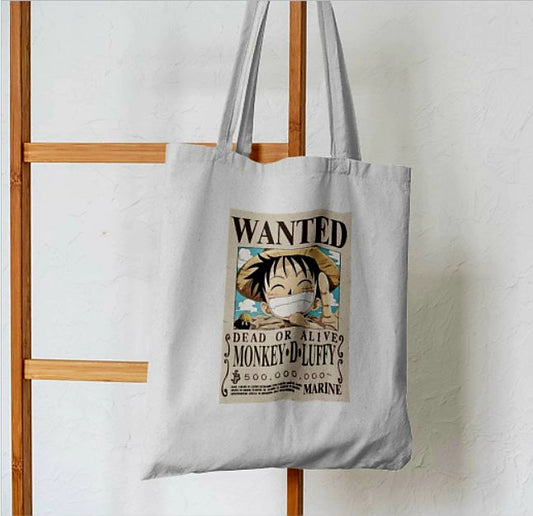 Monkey D. Luffy's Bounty Tote Bag - Aesthetic Tote Bags - Habit Tote