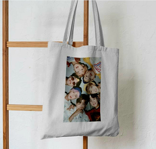 BTS Group Hug Tote Bag - Aesthetic Tote Bags - Habit Tote