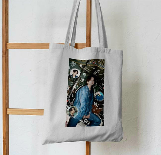 BTS Jungkook Style Tote Bag - Aesthetic Tote Bags - Habit Tote