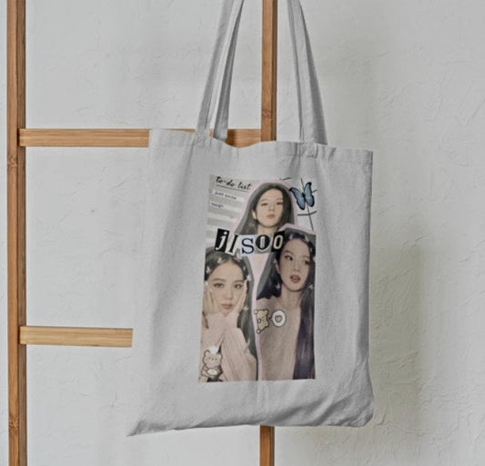 BLACKPINK Jisoo Style Tote Bag - Aesthetic Tote Bags - Habit Tote