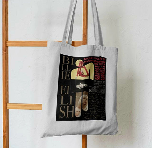 Billie Eilish Inspired Tote Bag - Aesthetic Tote Bags - Habit Tote