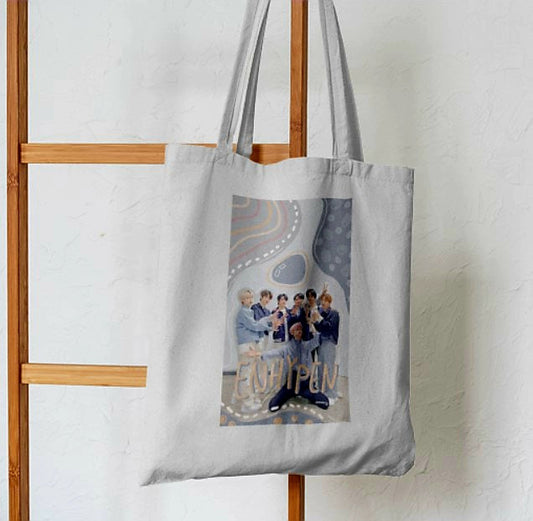 Enhypen Inspired Tote Bag - Aesthetic Tote Bags - Habit Tote