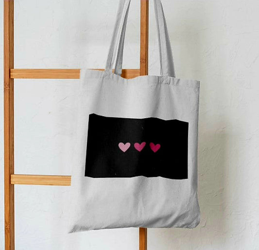 Pink Hearts Abstract Tote Bag - Aesthetic Phone Cases - Culltique