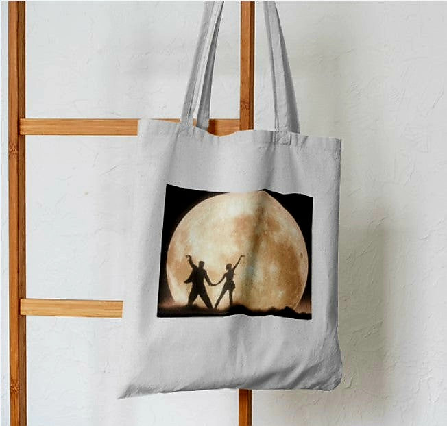 Dancing under the Moon Abstract Tote Bag - Aesthetic Phone Cases - Culltique