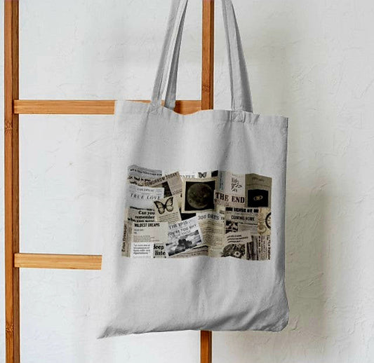 Scrapbooking Abstract Tote Bag - Aesthetic Phone Cases - Culltique