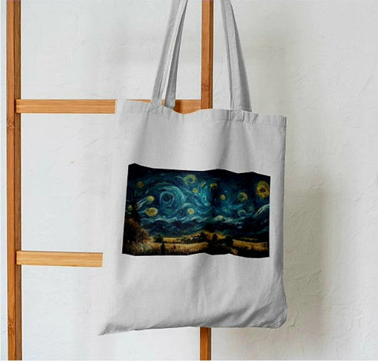 Starry Night Abstract Tote Bag - Aesthetic Phone Cases - Culltique