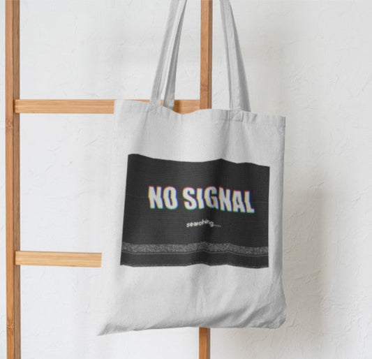 No Signal Abstract Tote Bag - Aesthetic Phone Covers - Culltique