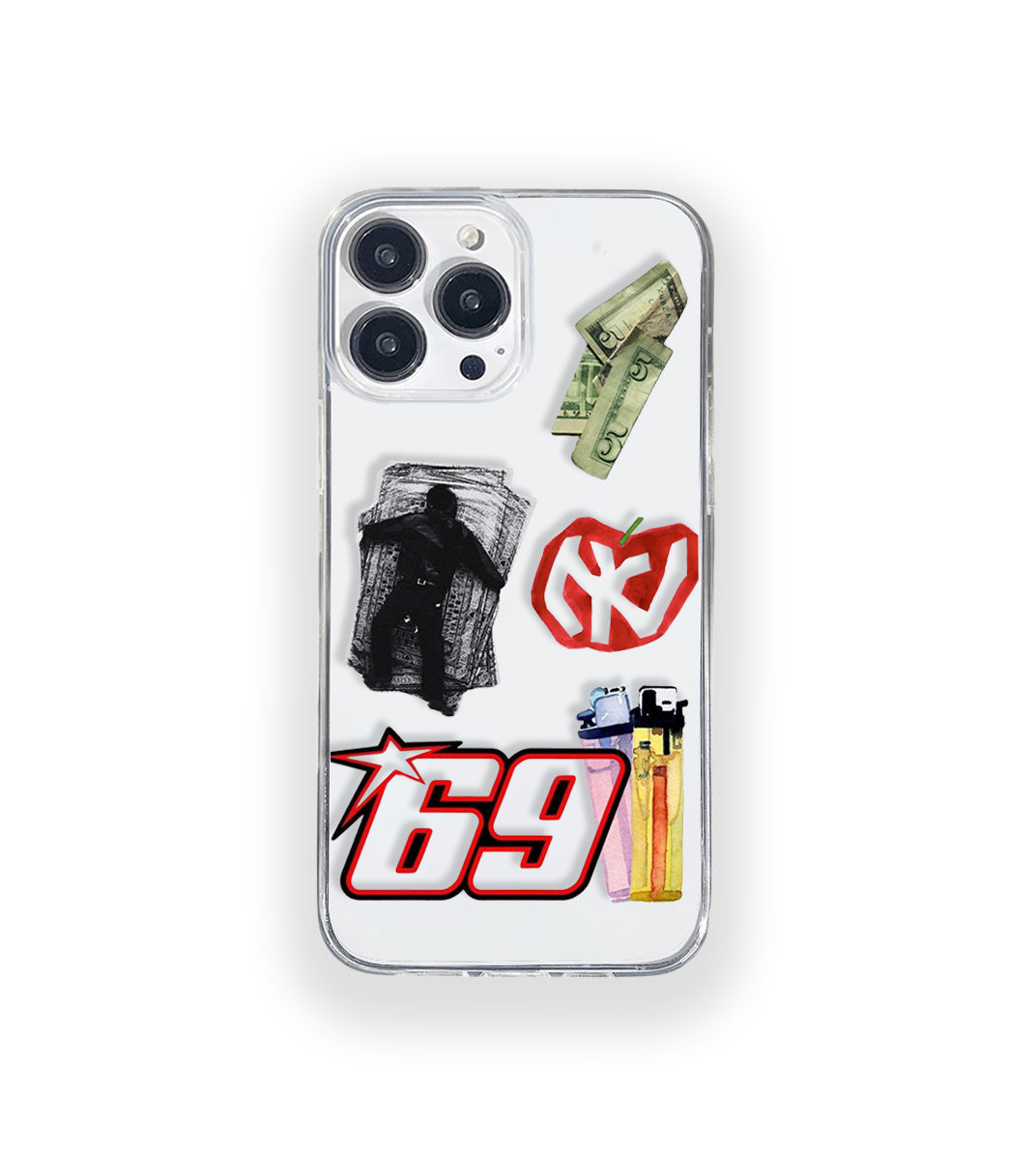 Six Nine Street Style Silicone Clear Case