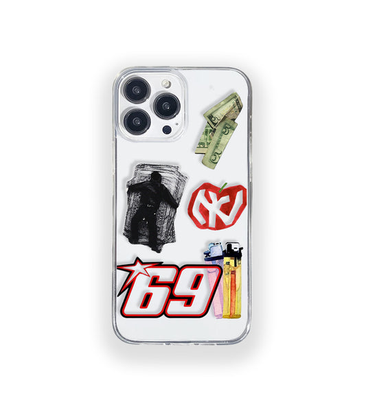 Six Nine Street Style Silicone Clear Case