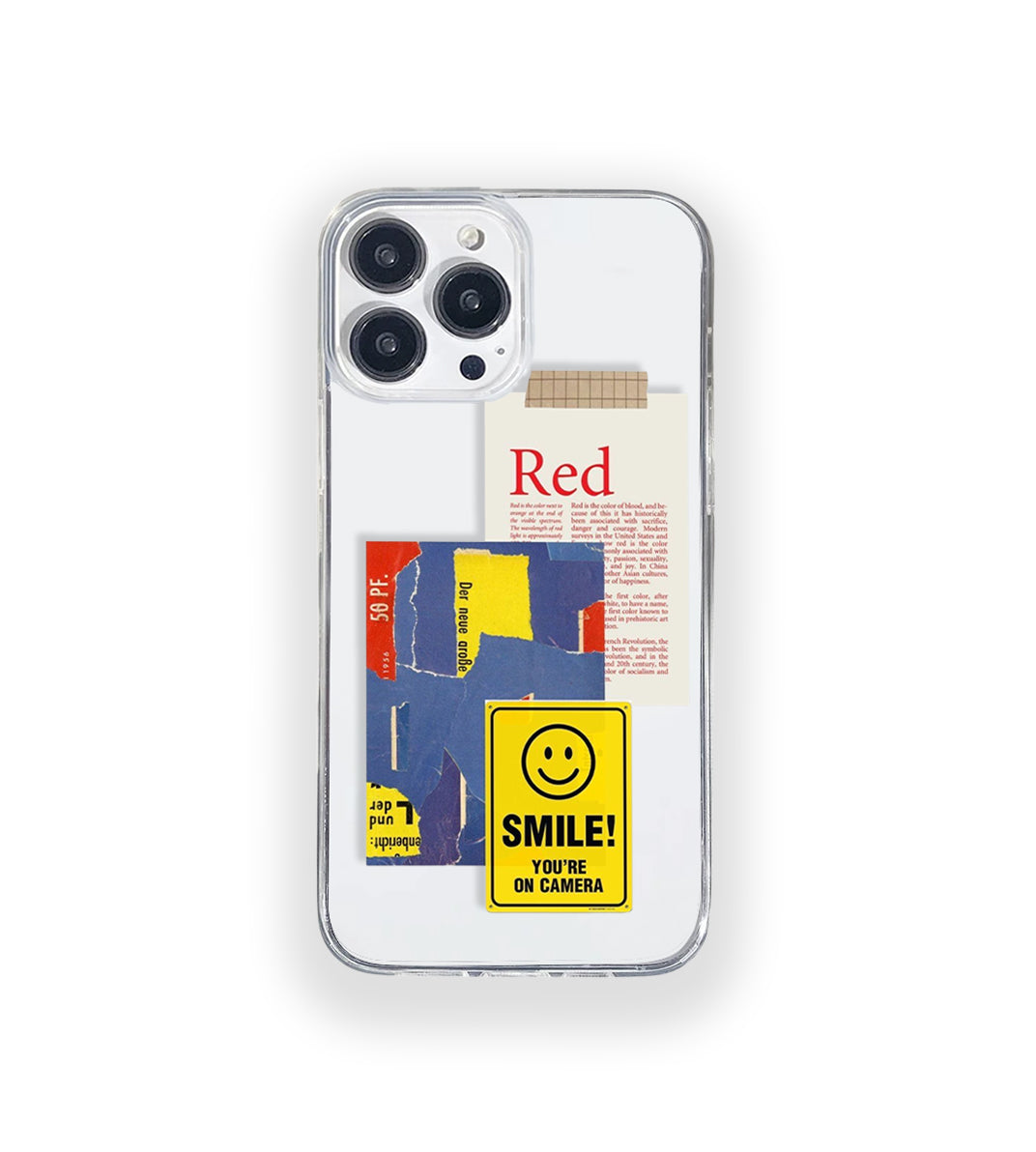 Smile Aesthetic Silicone Clear Case