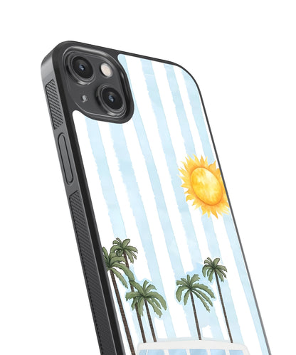 Surf Van Beach Glass Phone Case Cover
