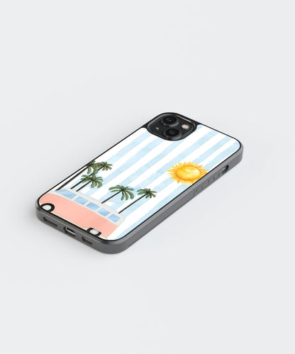 Surf Van Beach Glass Phone Case Cover