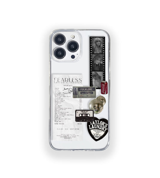 Taylor Swift Fearless Aesthetic Silicone Clear Case