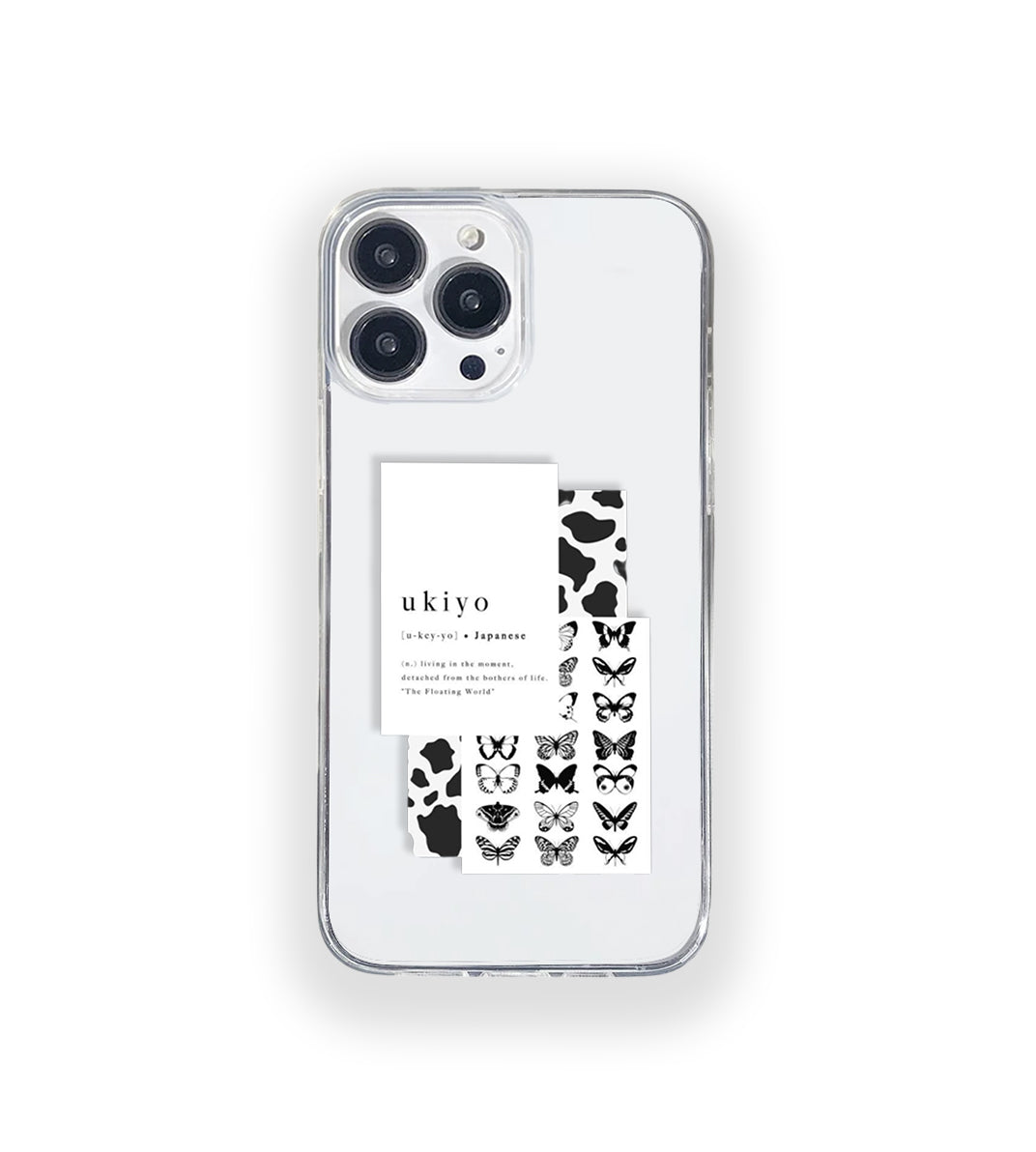 Ukiyo Aesthetic Silicone Clear Case