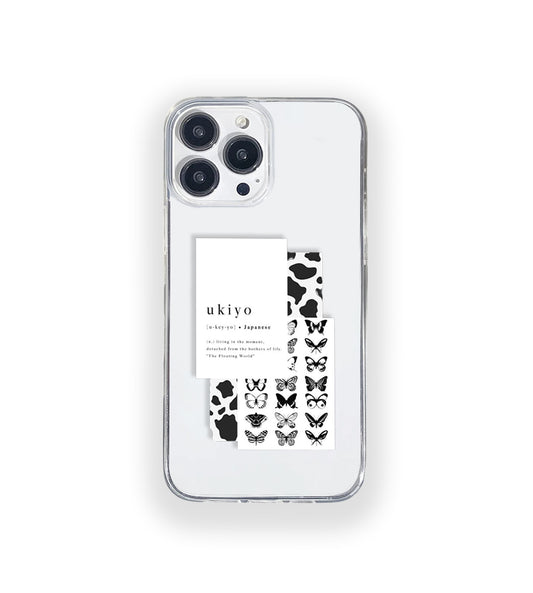 Ukiyo Aesthetic Silicone Clear Case