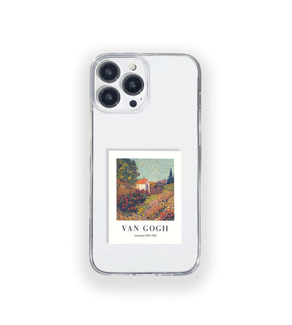 Van Gogh Landscape Aesthetic Polaroid Silicone Clear Case