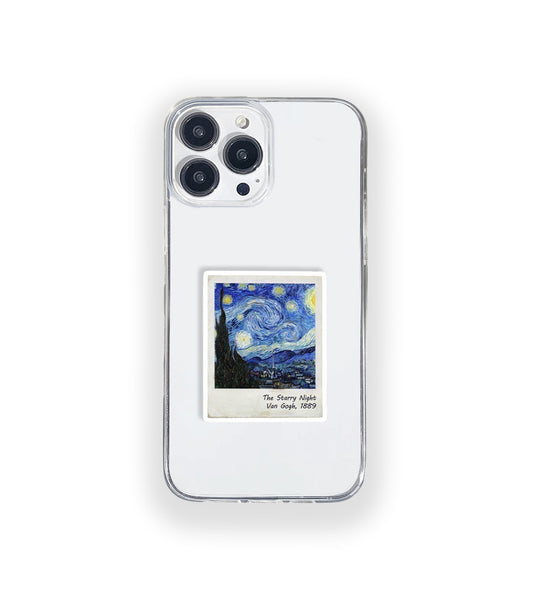 Van Gogh Polaroid Aesthetic Silicone Clear Case