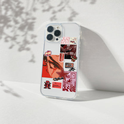 Velvet Rage Aesthetic Silicone Clear Case