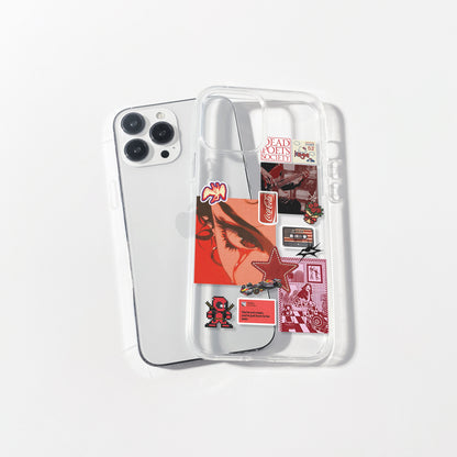 Velvet Rage Aesthetic Silicone Clear Case