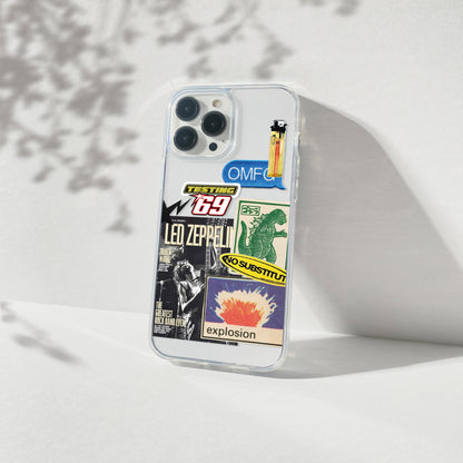 Zeppelin Aesthetic Silicone Clear Case