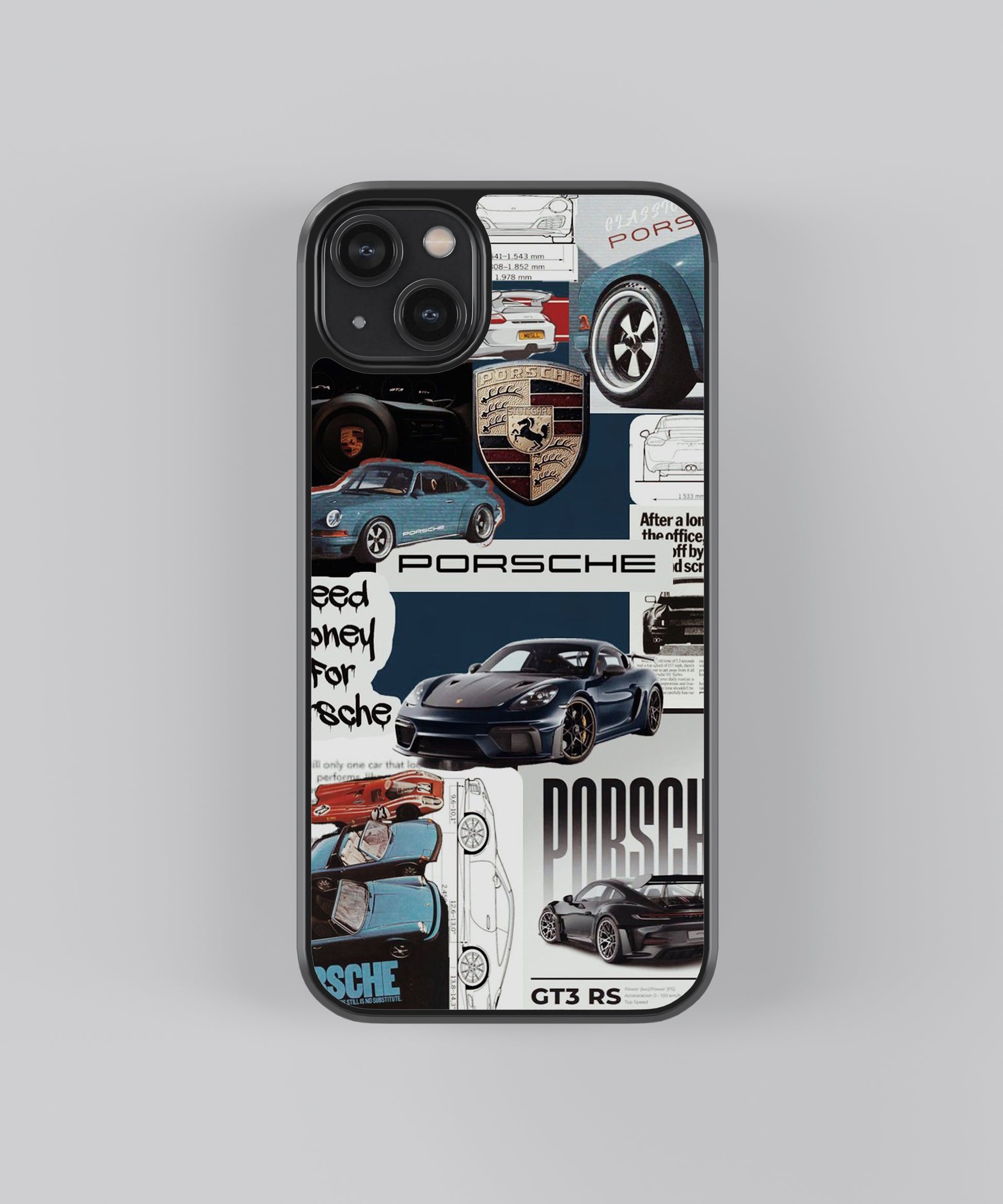 Porsche Aesthetic Pop Culture Glass Phone Case for iPhone and Android Porsche Aesthetic Pop Culture Glass Phone Case for iPhone and Android