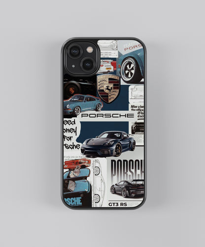 Porsche Aesthetic Pop Culture Glass Phone Case - Aesthetic Phone Cases - Culltique