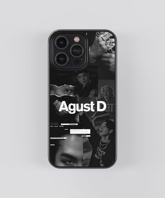 BTS Agust D K-Pop Glass Phone Case Cover - Aesthetic Phone Cases - Culltique
