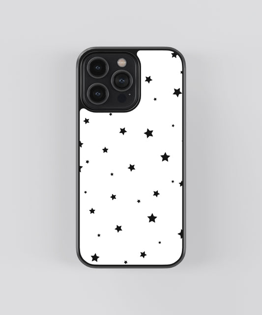 Minimal Stars Abstract Glass Phone Case - Aesthetic Phone Cases - Culltique
