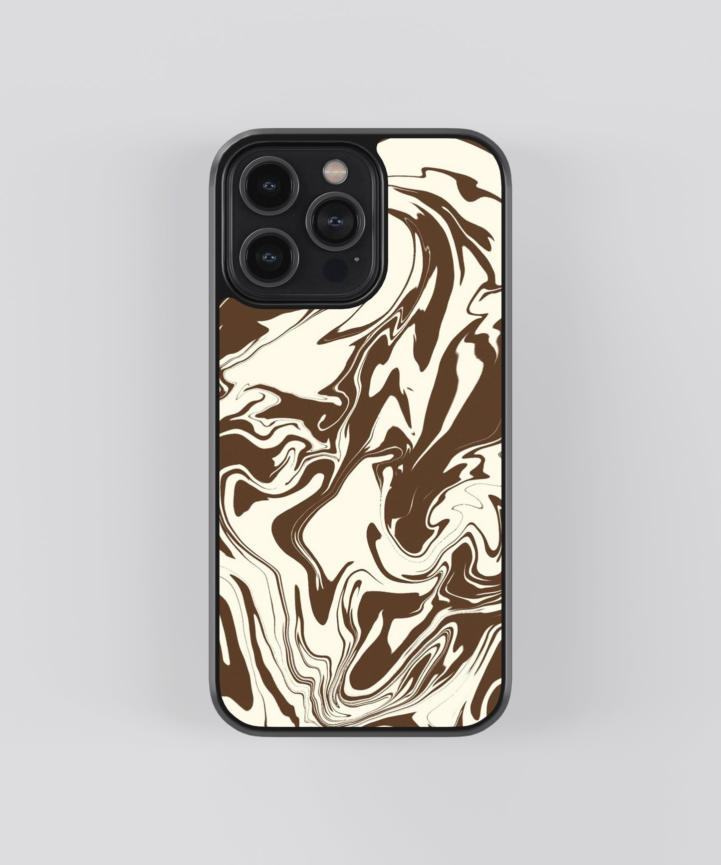 Brown Marble Abstract Glass Phone Case Cover - Aesthetic Phone Cases - Culltique