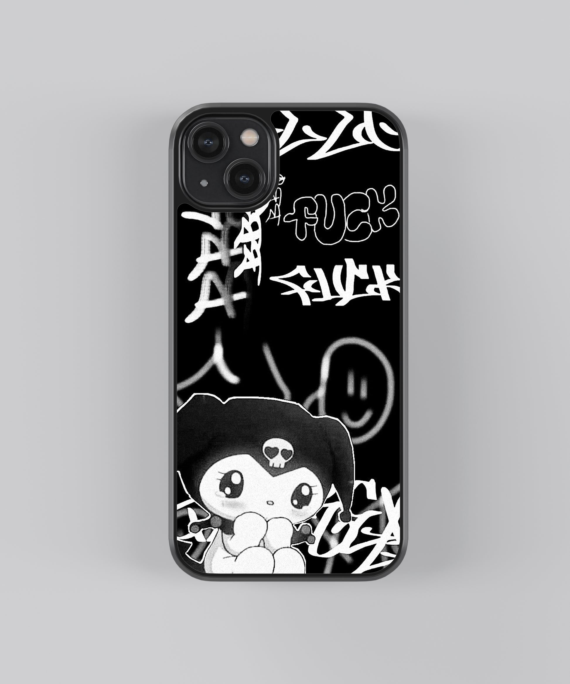 Kuromi Y2K Glass Phone Case Cover - Aesthetic Phone Cases - Culltique