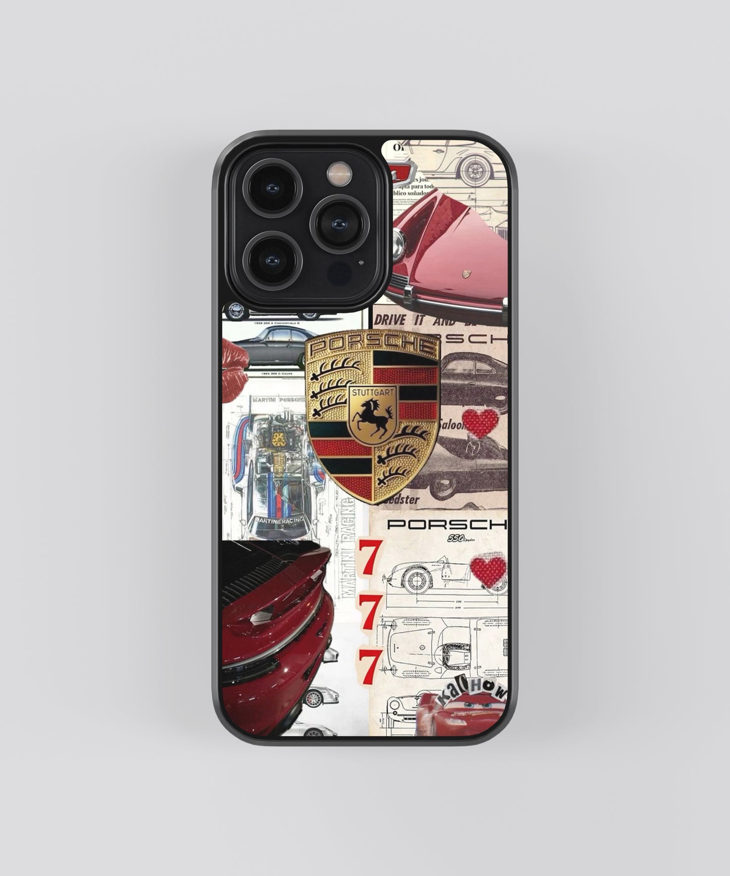 Porsche Aesthetic Glass Phone Case Cover - Aesthetic Phone Cases - Culltique