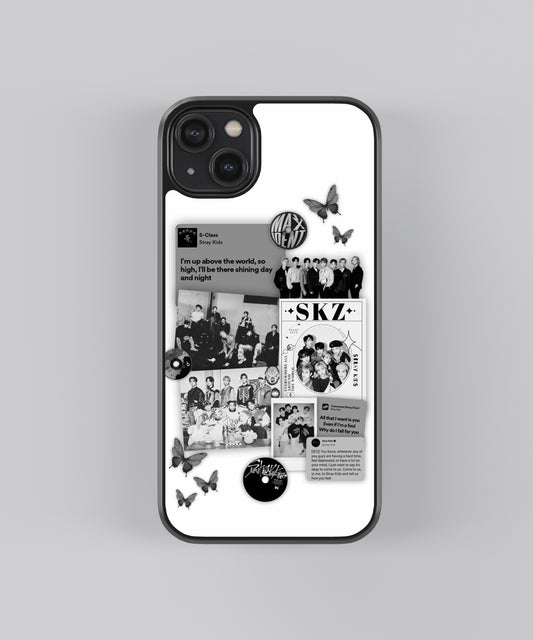 Stray Kids Collage K-Pop Glass Phone Case Cover - Aesthetic Phone Cases - Culltique