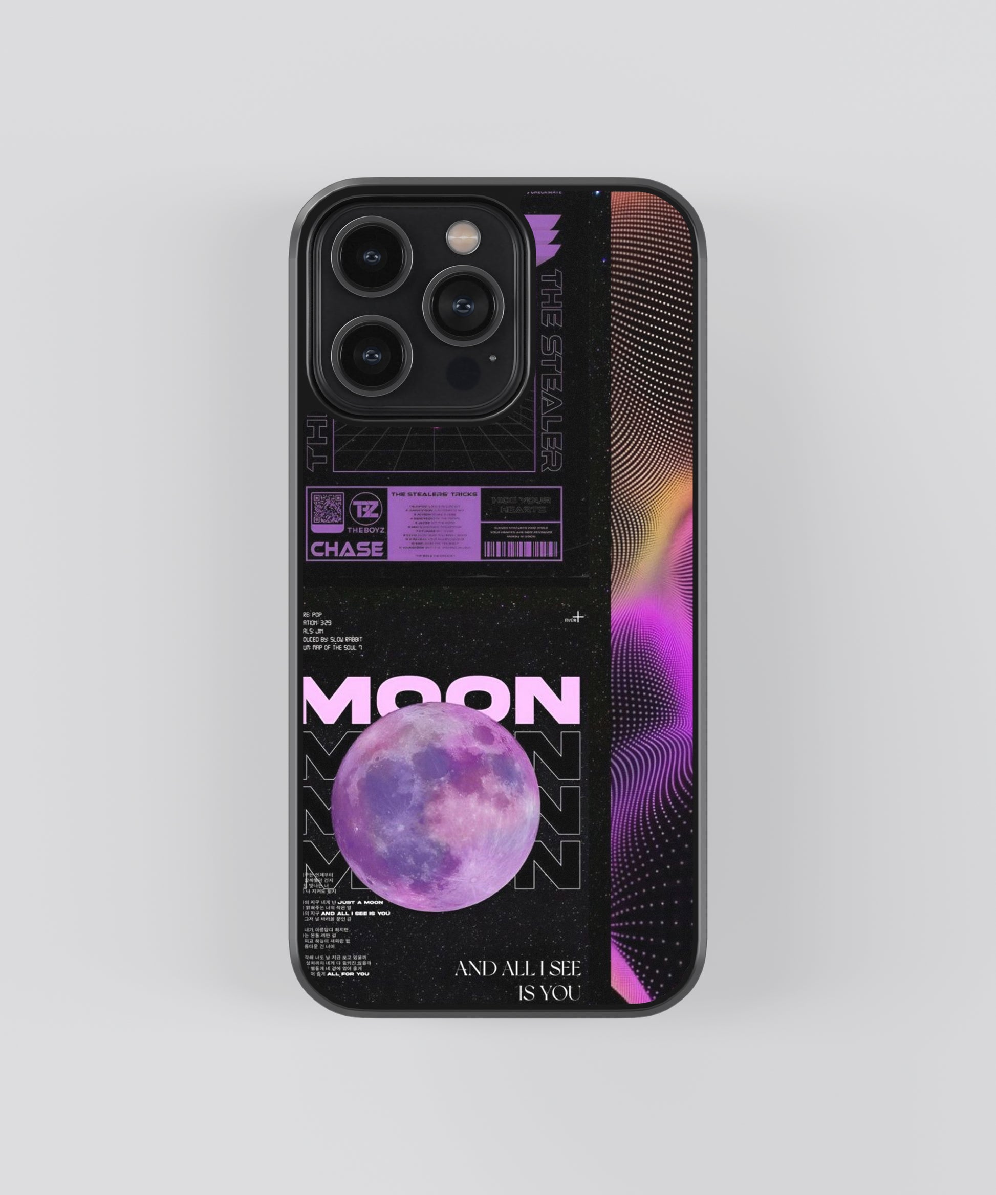 Moon Abstract Glass Phone Case Cover - Aesthetic Phone Cases - Culltique