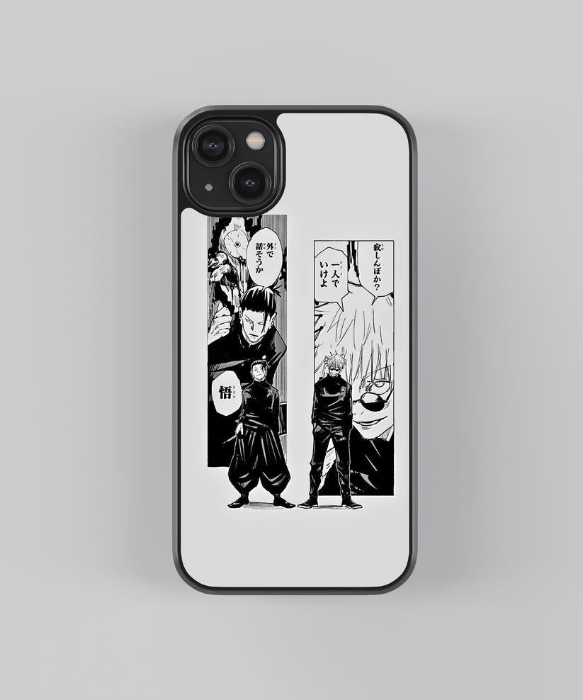 Geto Gojo Duo Anime Glass Phone Case for iPhone and Android | Tempered ...