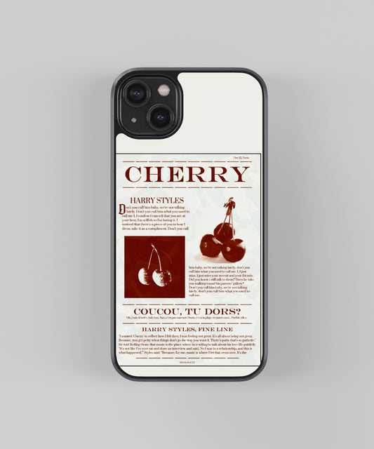 Harry Styles Cherry Pop Culture Glass Phone Case Cover - Aesthetic Phone Cases - Culltique