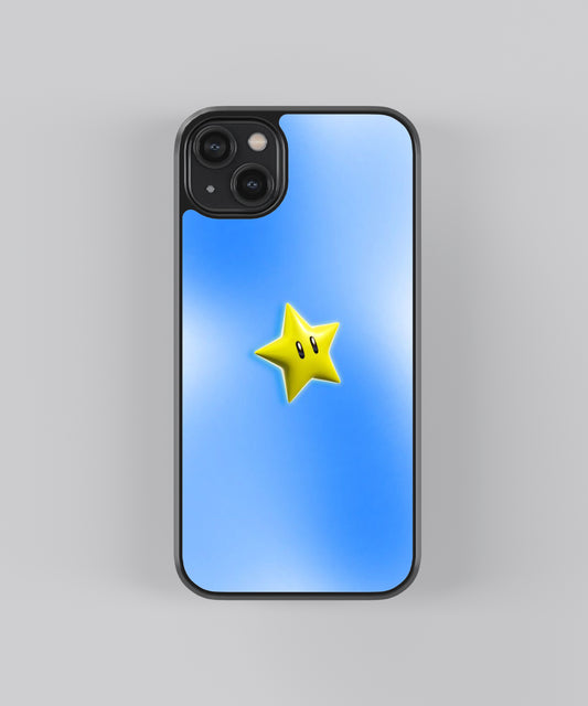 Mario Super Star Y2K Glass Phone Case Cover - Aesthetic Phone Cases - Culltique